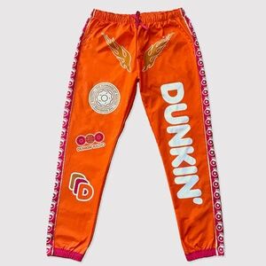 New Unisex DUNKIN' DONUTS DunKings 2024 Super Bowl Track Pants Size L